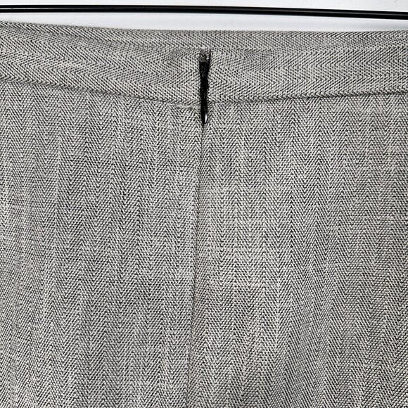 T. Milano Gray Ruffle 2-Piece Suit Set Blazer & Skirt Size 16W - Picture 6 of 12